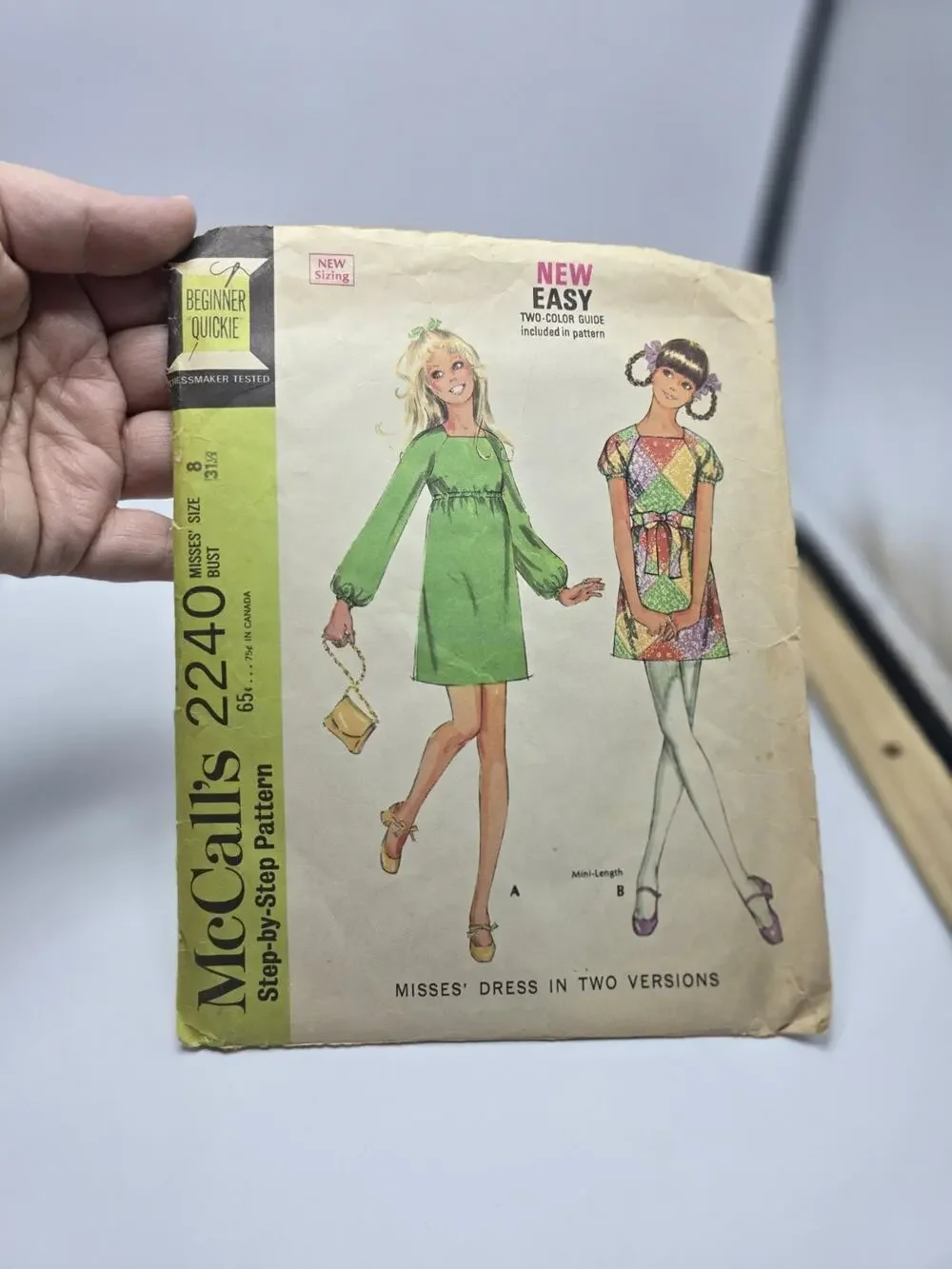 McCall's 2240 Misses' Dress in Two Versions Size 8
